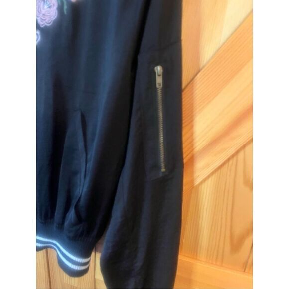 Living Doll Los Angeles Womens Zip Up Jacket Size Small Floral (4159) - Picture 2 of 5